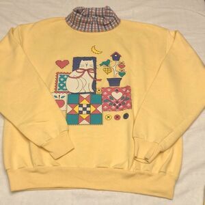 Vintage Gopher womens turtleneck long sleeve sweatshirt size L